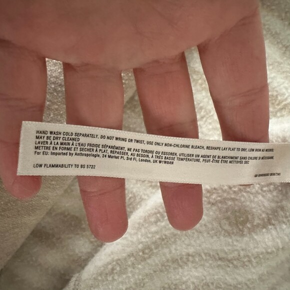 Saturday Sunday Anthropologie Elise Blanket Open Cardigan Size M Cream Color - Picture 3 of 6